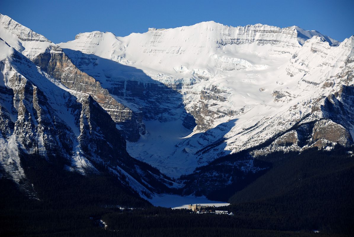 12 Mount Victoria Above Lake Louise and the Chateau Lake Louise From Lake Louise Ski Area Viewing Platform